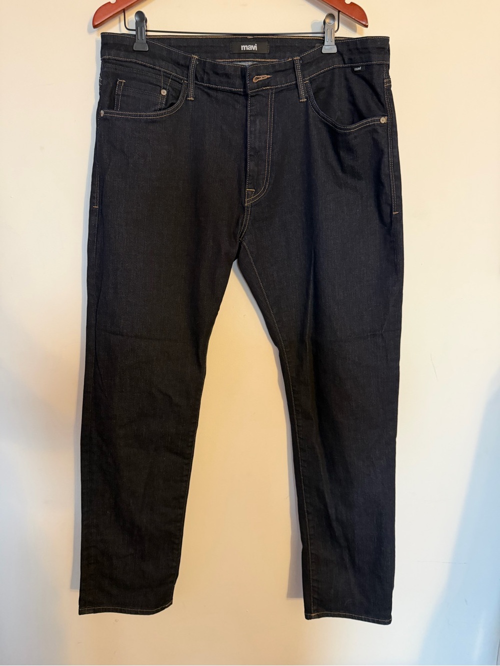 Mavi Men's Black Slim Straight Jeans